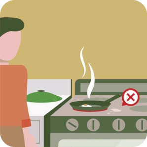 clean cooking area