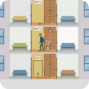 learn buildings emergency escape plan