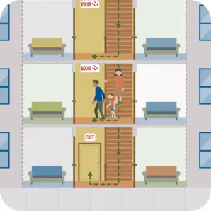 learn buildings emergency escape plan